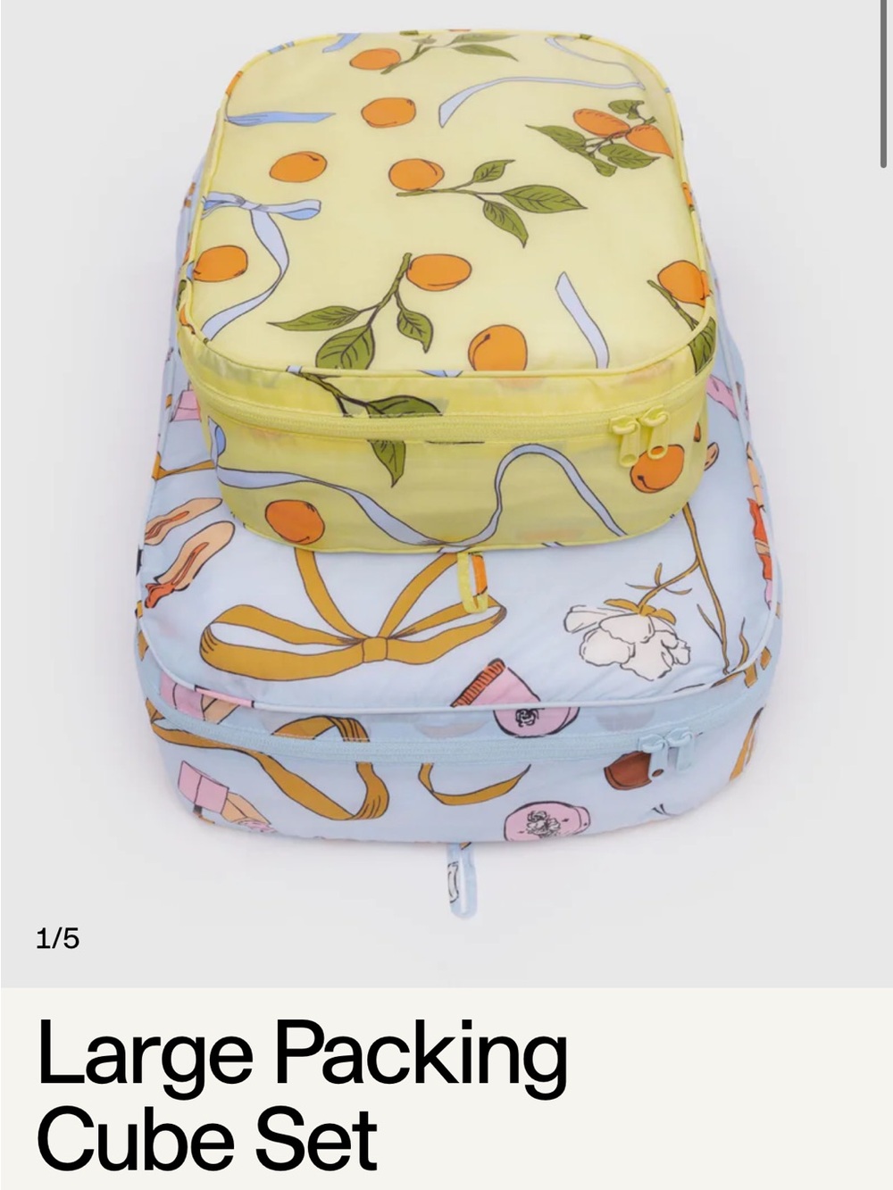 BAGGU Large Packing Cube Set - “Get Ready with Me”